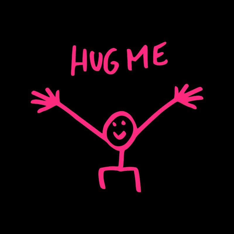Hug Me Hug Stick Figure Gift