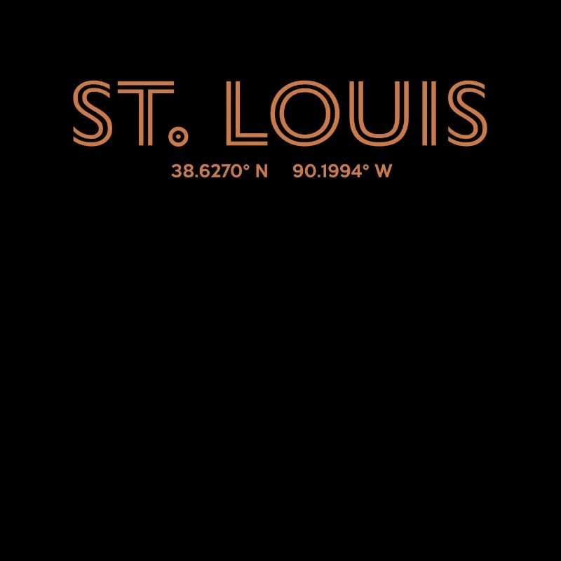 USA City Coordinates - St. Louis