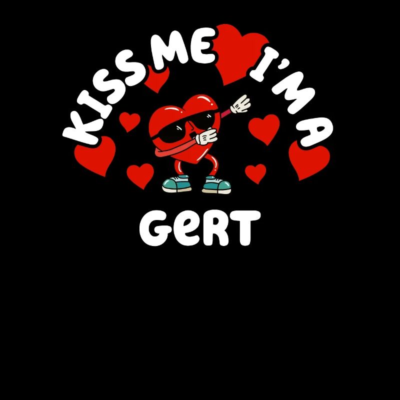 Küss mich - Valentins Tag Name Dabbing Herz Gert