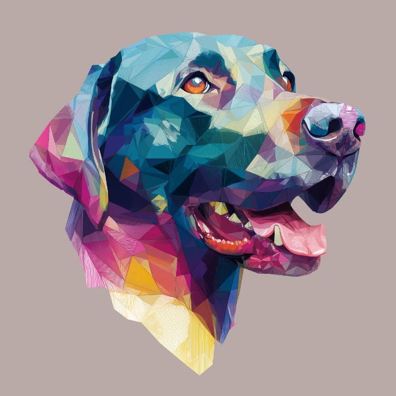 Conception Low Poly Labrador Retriever