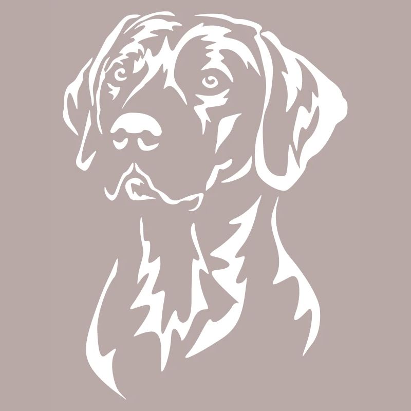 Rhodesian Ridgeback Head "Black Edition"