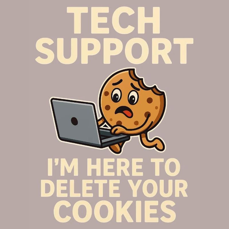 Tech Support I'm Here To Delete Your Cookies