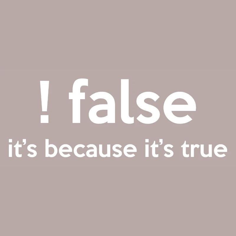 False It's Funny Because It's True Programmer Comp