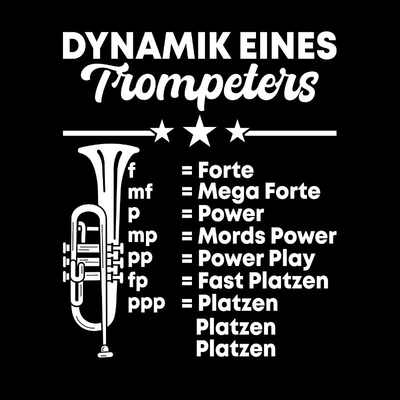 Dynamik Eines Trompeters Trompete Blasmusiker Inst