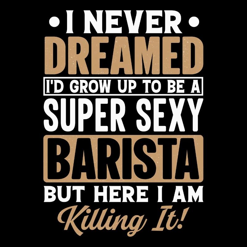 Stolzer Barista Beruf Kaffee Catering Espresso