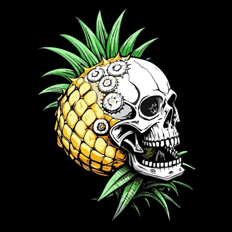 Crâne d’ananas // Crâne ananas fruit FS0064