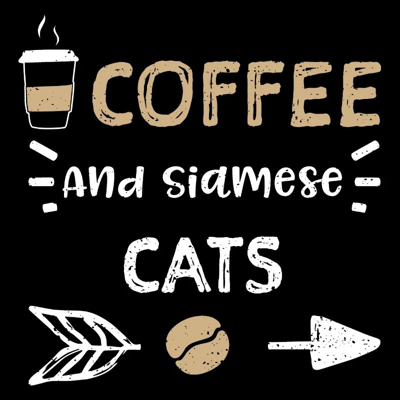 Coffee And Siamese Cats - Coffee