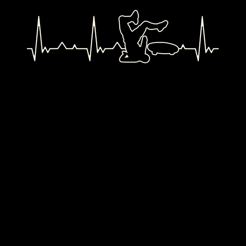 Crash de skateboard. Corazón. Amor. Ekg.