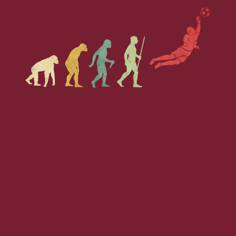 Fußball Torhüter Rettung der Evolution