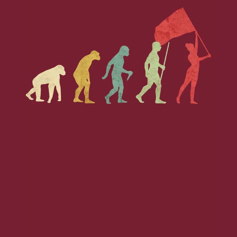 Farbwächter Flagge Mädchen Evolution