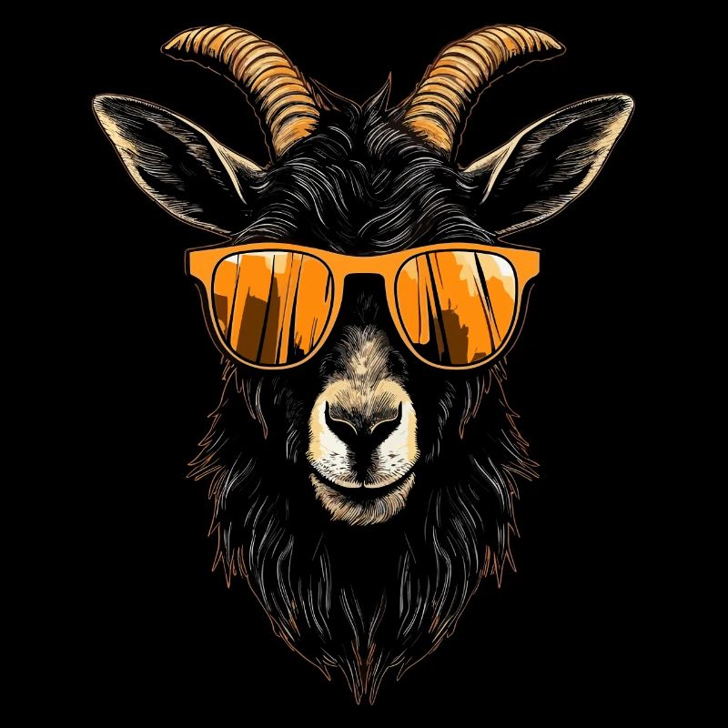 Lunettes de soleil de chèvre cool