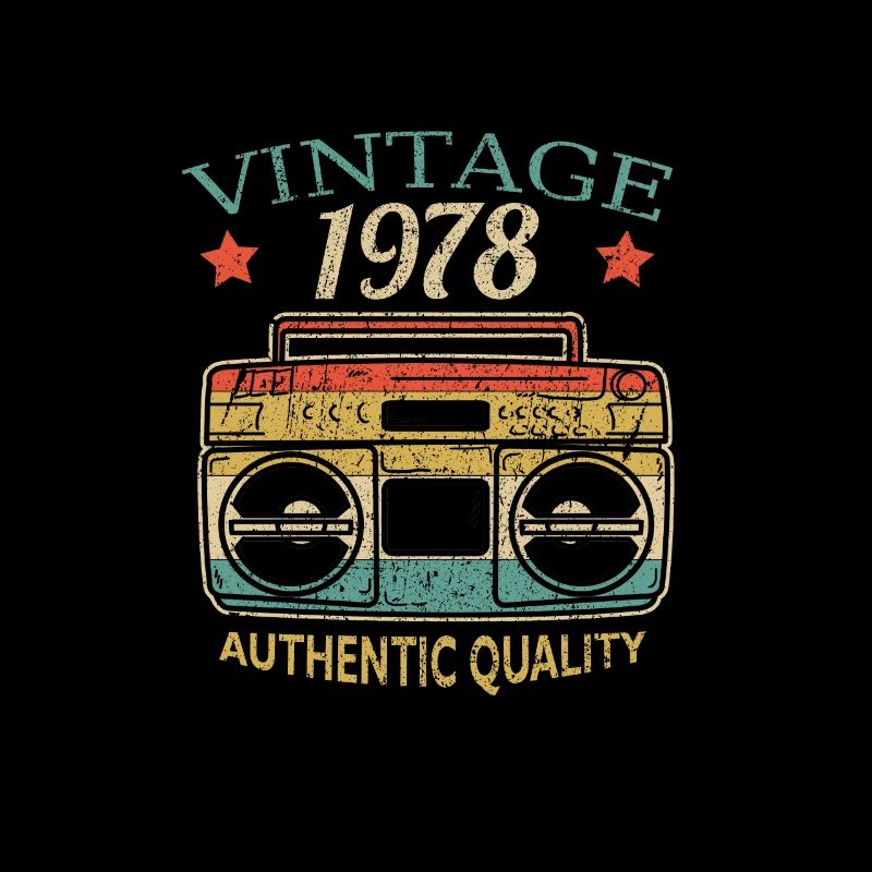 Vintage 1978 Radio Authentic Quality B-Day Gift