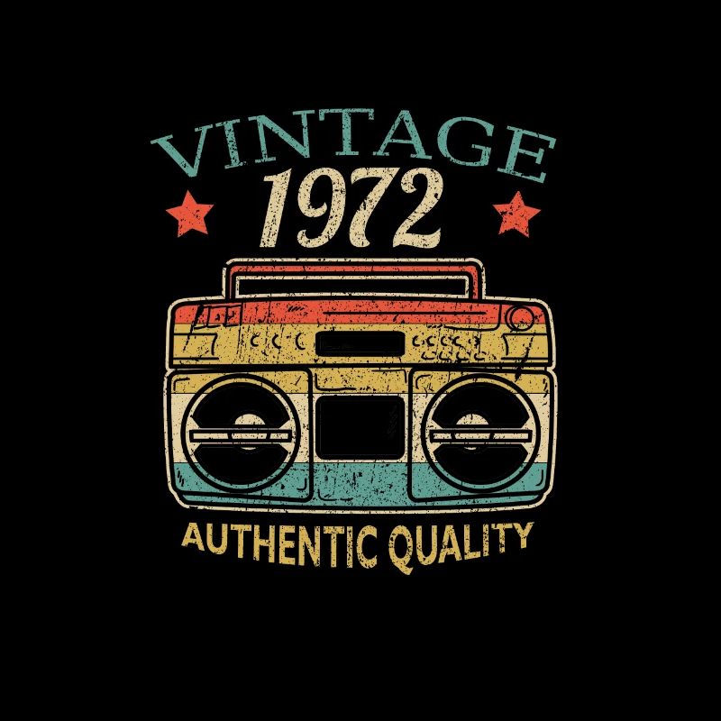 Vintage 1972 Radio Authentic Quality B-Day Gift