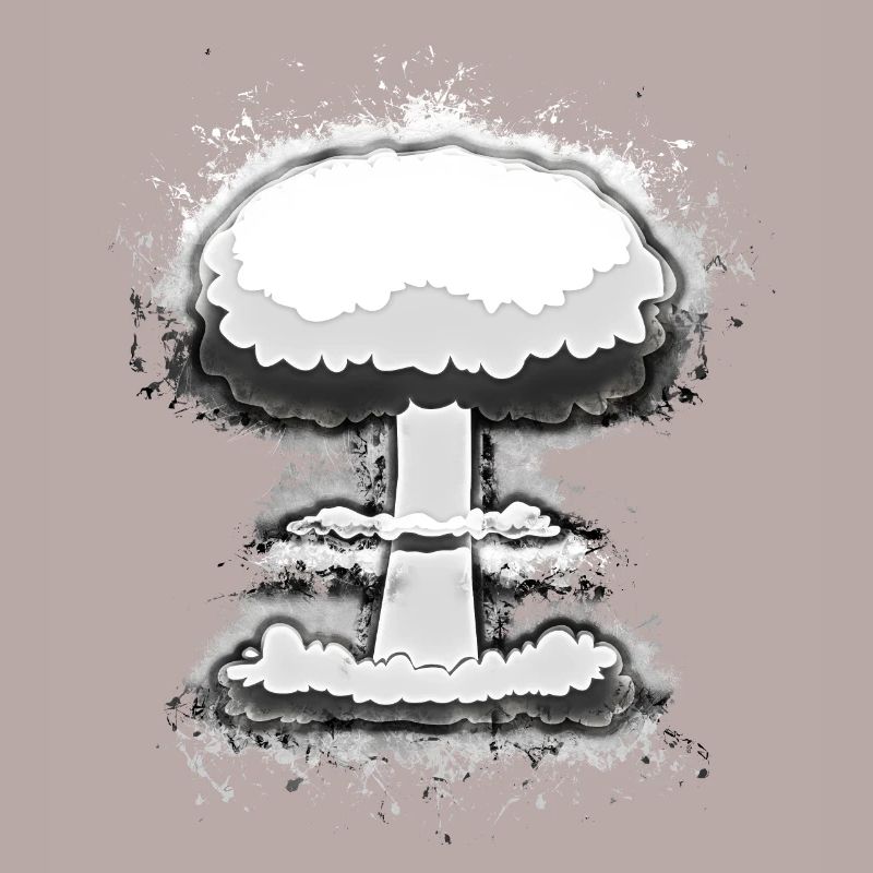 Explosion nuklear hell glühend