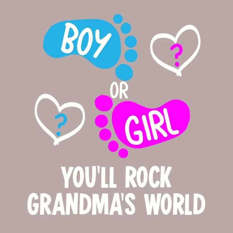 Babyparty Mädchen oder Junge Großmutter Oma