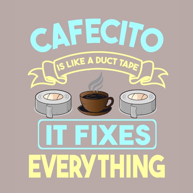 Cafecito Lover Drinking Cafecito Mix Cuban Coffee