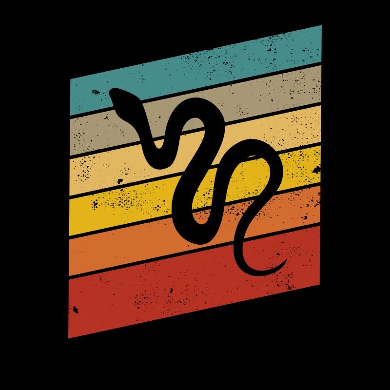 Snake Retro Reptile Python Idée cadeau