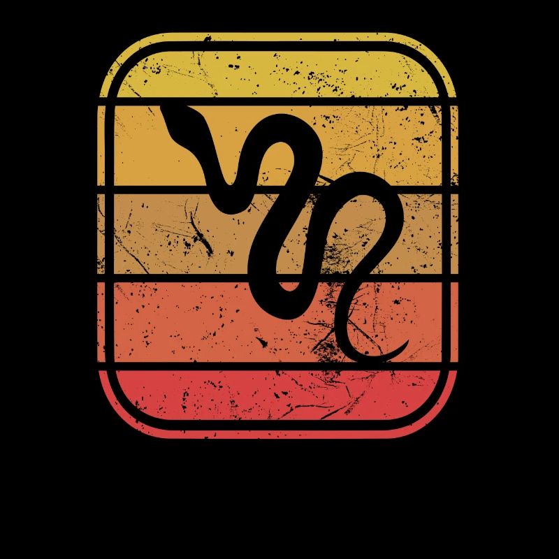 Snake Retro Reptile Python Idée cadeau