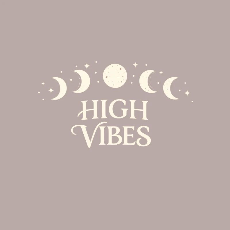 High Vibes Moon Phases Pattern
