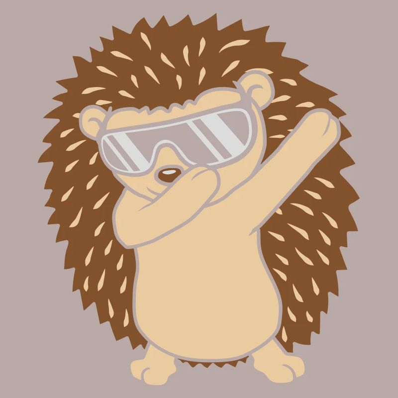 Cooler lustiger dabbing Igel
