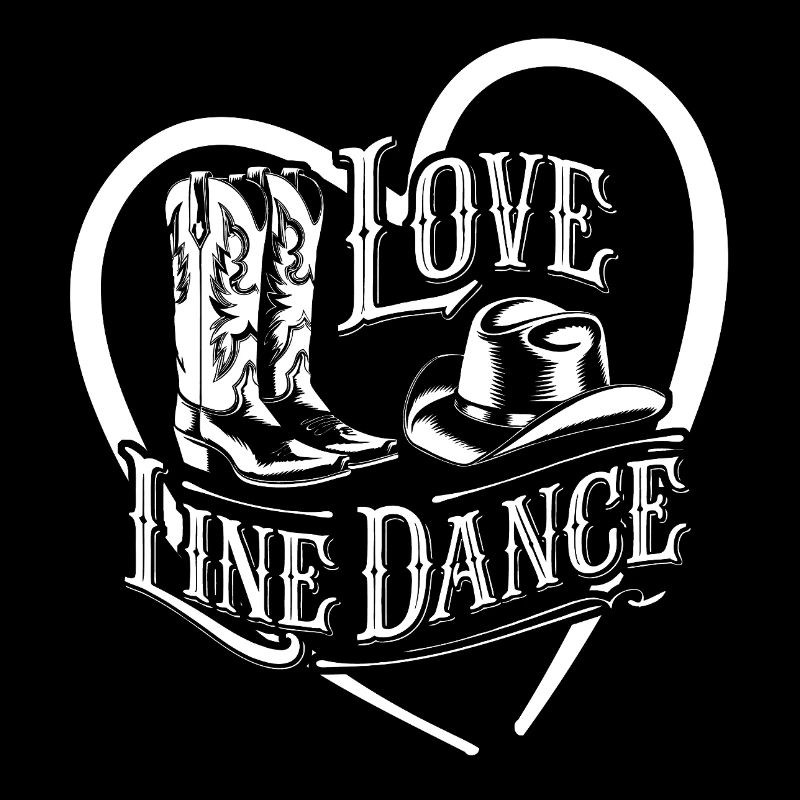 Love Line Dance ich liebe Line Dancing mit Herz