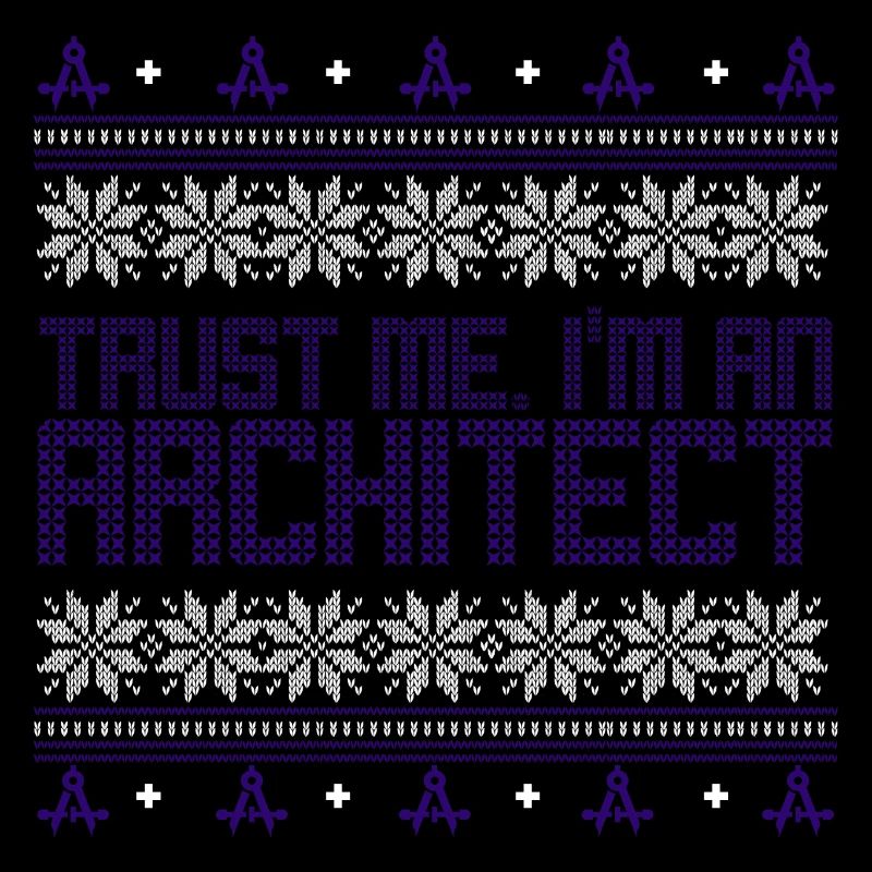 Architect ugly sweater xmas gift profession circle
