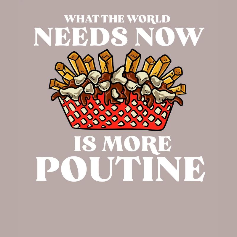 Kanadische Poutine Pommes Frites Mittagessen