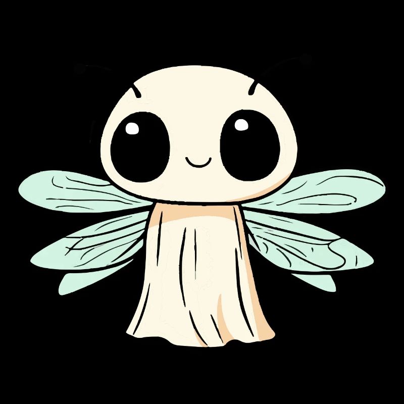 Libelle Halloween Comic Geist