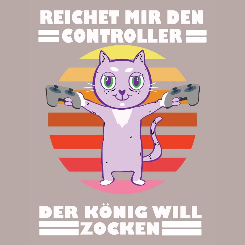 Gaming Cat Katze - Reichet mir den Controller ...