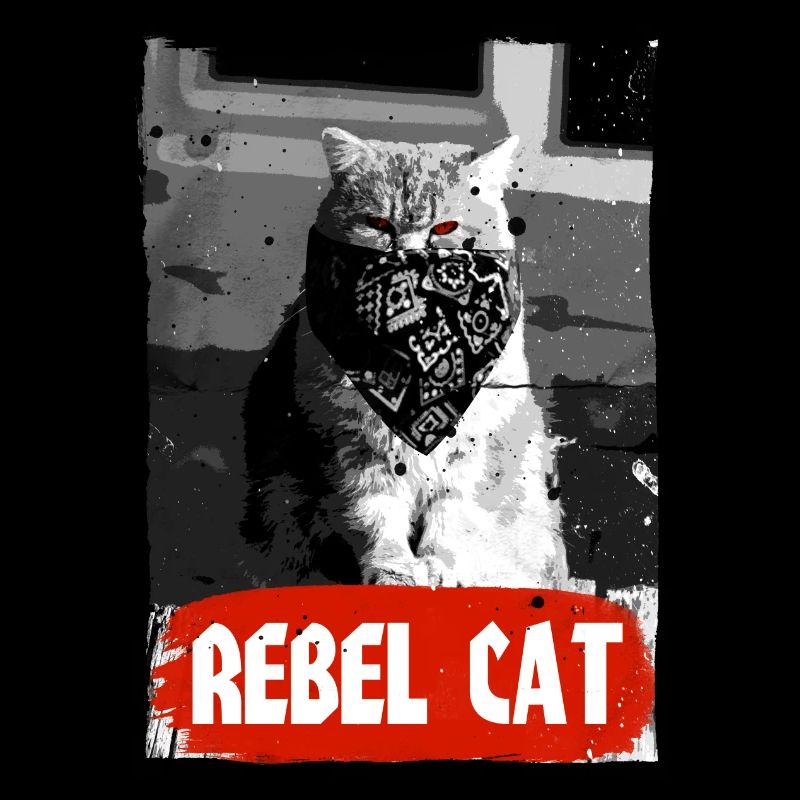 Chat Rebelle - Chat Grincheux - Chat