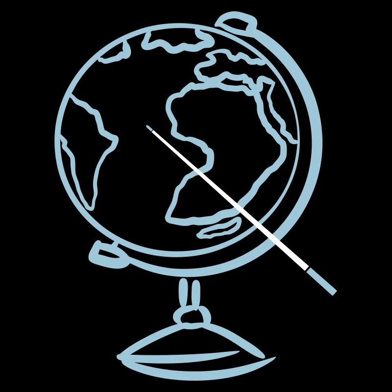 Globe with pointer. Geography. Geography Teacher