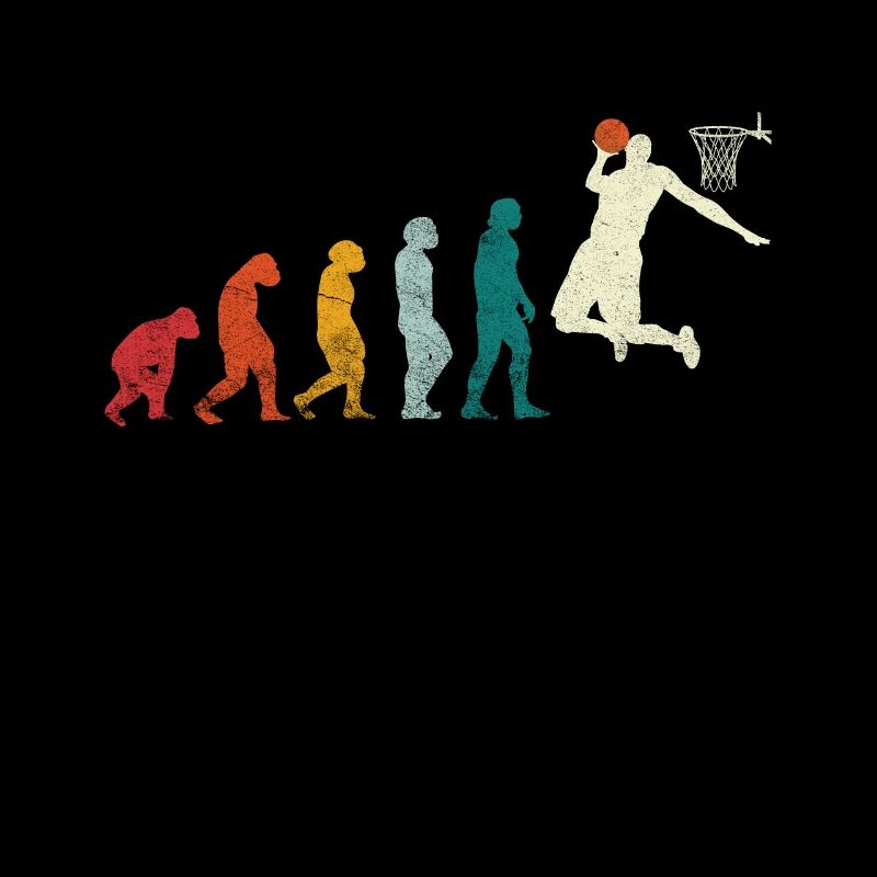 Basketball evolution player sport idée cadeau