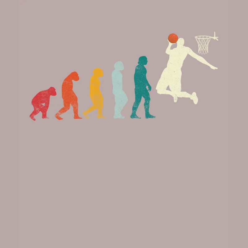 Basketball evolution player sport gift idea