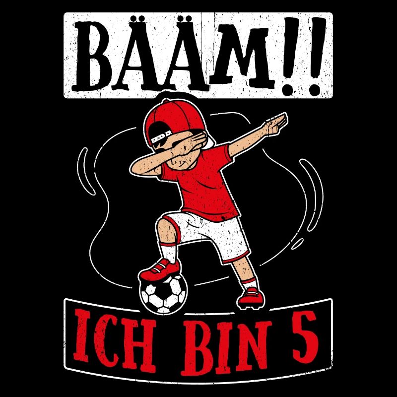BÄÄM Ich bin 5 Dabbing Geburtstagsshirt 5 Jahre Ju