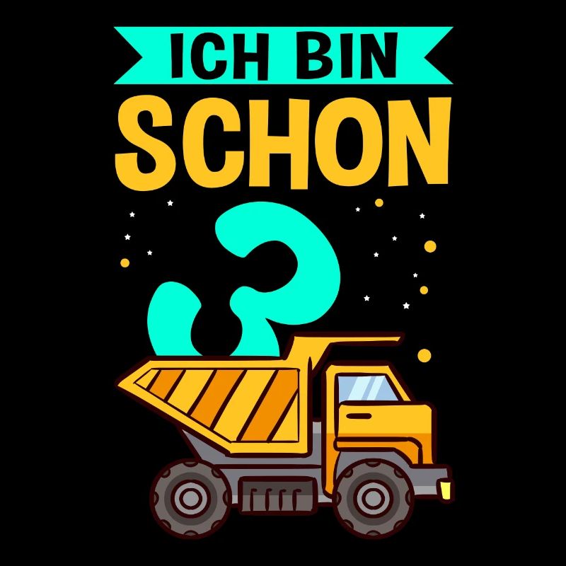 Ich bin schon 3 - Bagger Baustelle Geburtstagskind