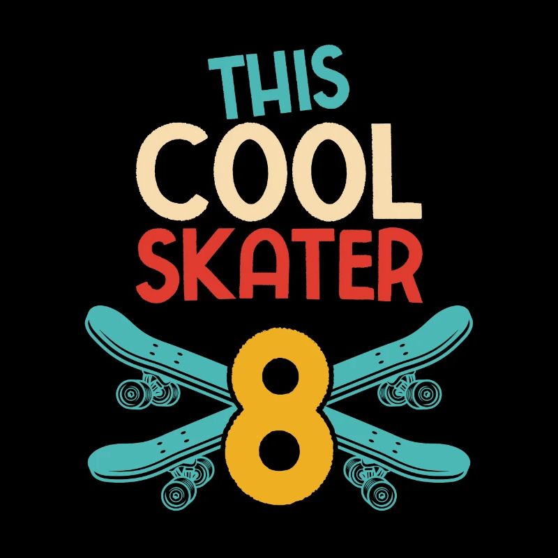 Skateboard Skater 8e anniversaire cascade dire Kickf