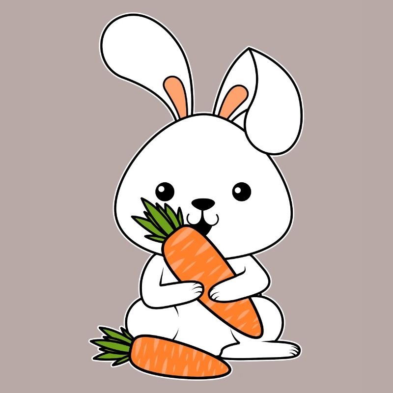 Bunny Vegetable Carrot Easter Gift Bunny Kanninche