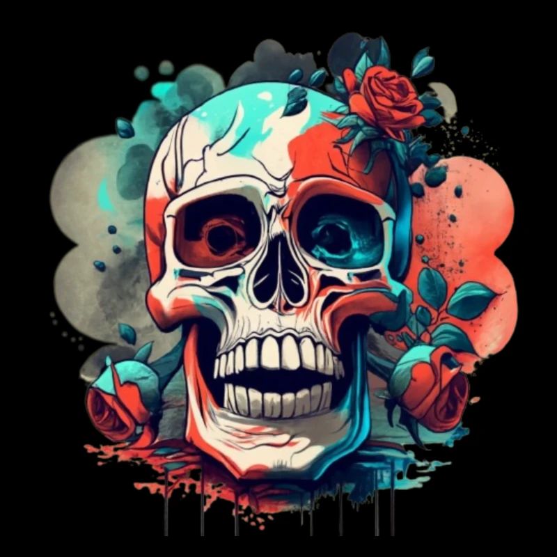 Crâne dans la conception gothique conception vectorielle HD