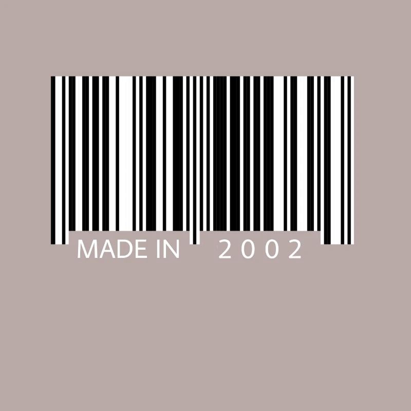 Made in 2002 Barcode Geschenk