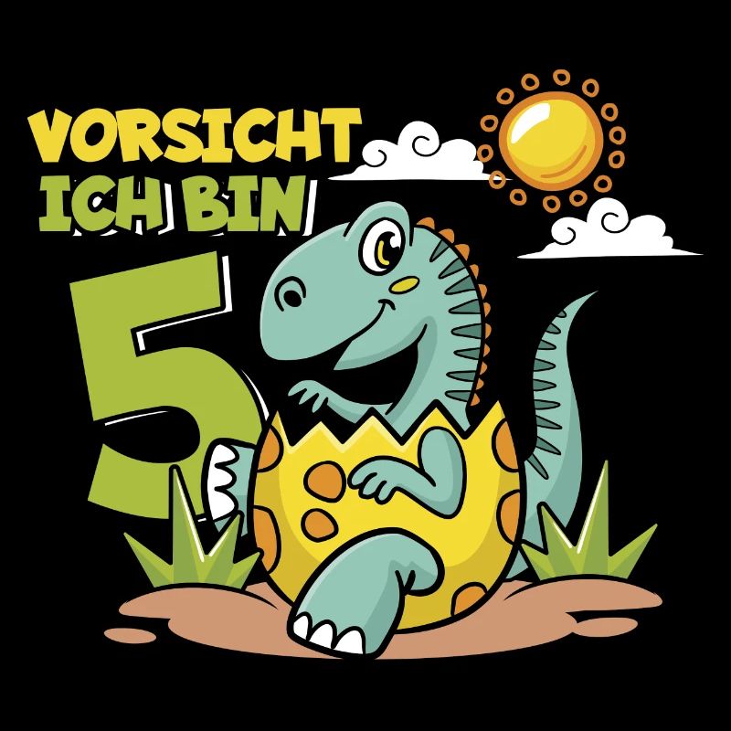 Dinosaurier 5 Geburtstag Deko ich bin 5 Dino Junge