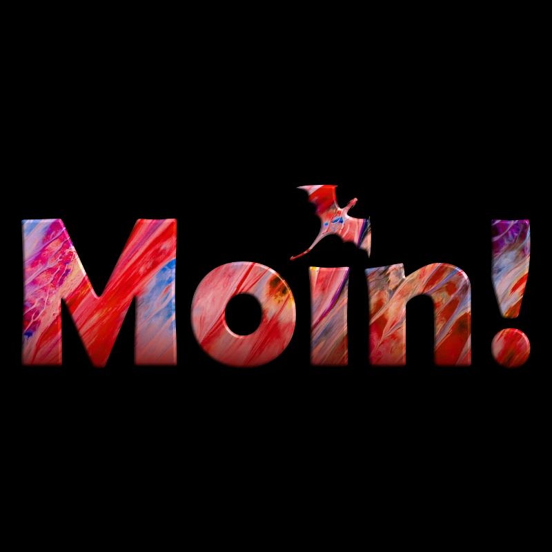 Moin Drache in Rot