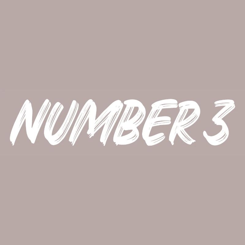 Number 3 - drei - dritter - dritte - 3 - Nummer 3