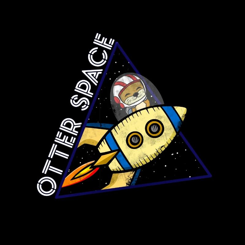 Otter Space Astronaut Planet Gift Voyager dans l'espace