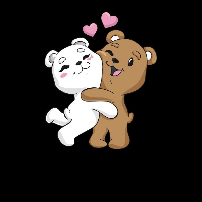 Umarmung Bär Geschenk Pärchen Bärchen Valentinstag