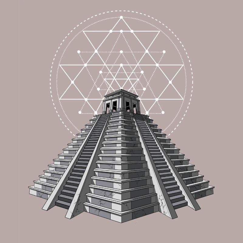 Aztec Mayan Pyramid Ancient Sacred Geometry