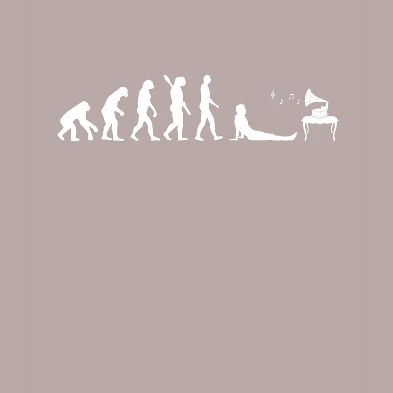 Record player - evolution of humans Darw