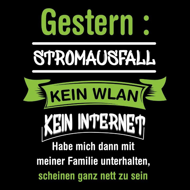 Computerfreak mit Stromausfall