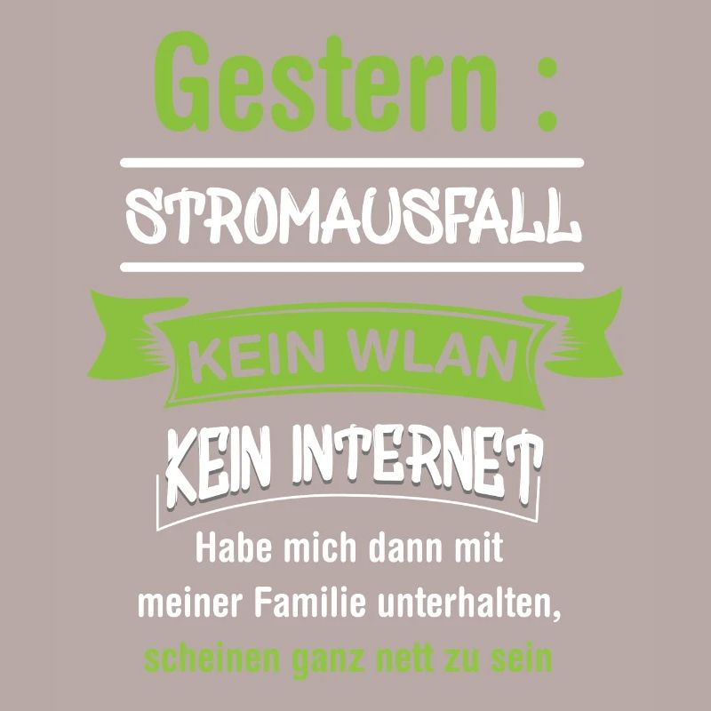 Computerfreak mit Stromausfall