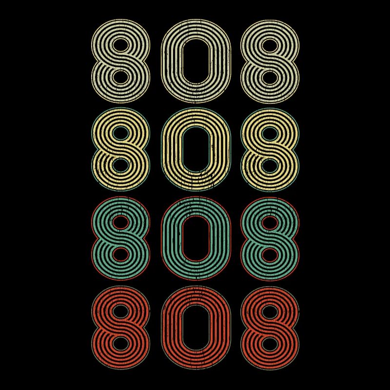 Retro America State Flag Area Code Hawaii