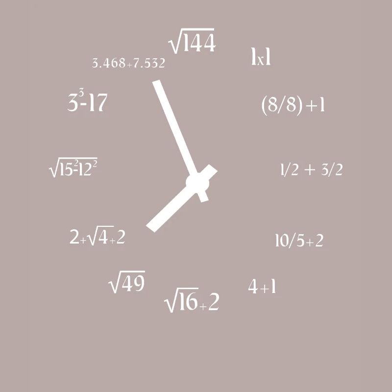 Math Meme Math Equation Joke Math Clock